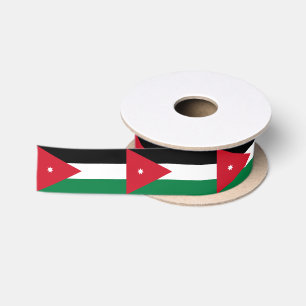 Ruban En Satin Drapeau de la Jordanie