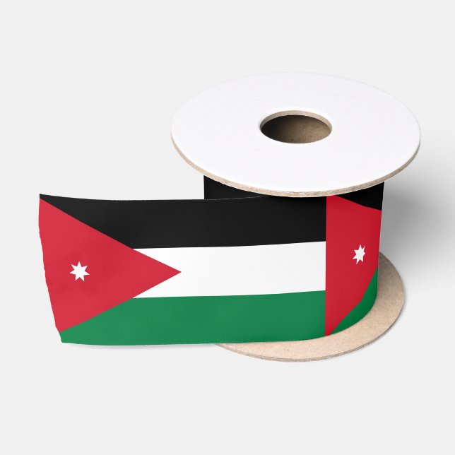 Ruban En Satin Drapeau de la Jordanie (Bobine)
