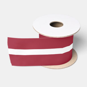 Ruban En Satin Drapeau de la Lettonie