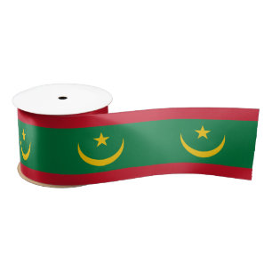 Ruban En Satin Drapeau de la Mauritanie