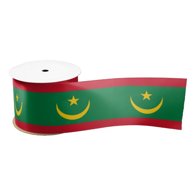 Ruban En Satin Drapeau de la Mauritanie (Bobine)