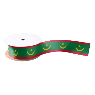 Ruban En Satin Drapeau de la Mauritanie