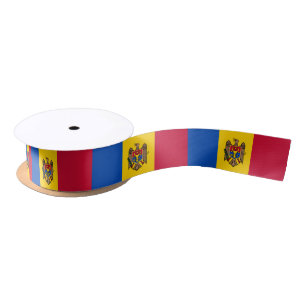 Ruban En Satin Drapeau de la Moldavie