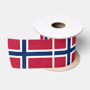 Ruban En Satin Drapeau de la Norvège