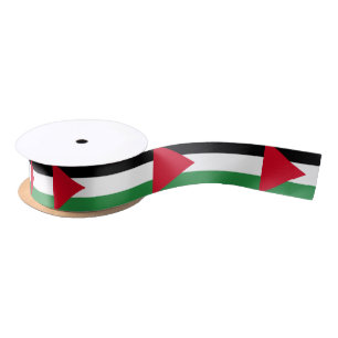 Ruban En Satin Drapeau de la Palestine