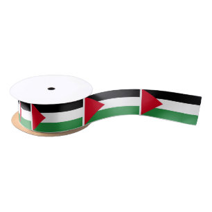 Ruban En Satin Drapeau de la Palestine
