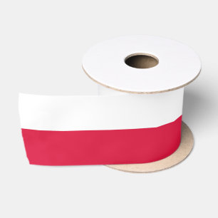 Ruban En Satin Drapeau de la Pologne