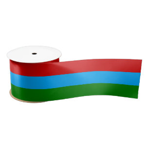 Ruban En Satin Drapeau de la République de Carélie