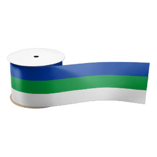 Ruban En Satin Drapeau de la République Komi