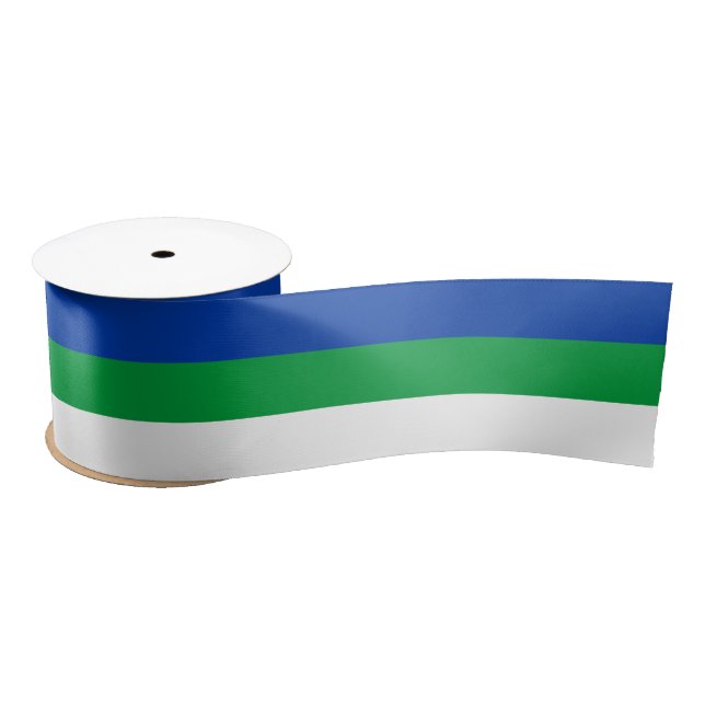 Ruban En Satin Drapeau de la République Komi (Bobine)