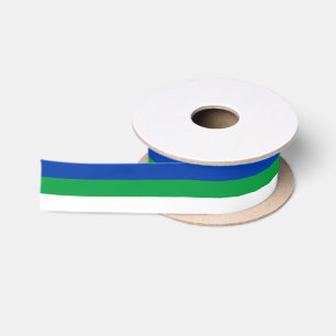 Ruban En Satin Drapeau de la République Komi