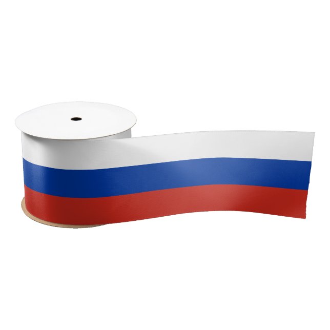 Ruban En Satin Drapeau de la Russie (Bobine)