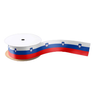Ruban En Satin Drapeau de la Slovénie