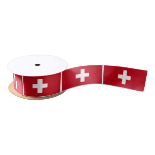 Ruban En Satin Drapeau de la Suisse