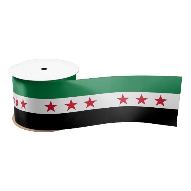 Ruban En Satin Drapeau de la Syrie (Bobine)