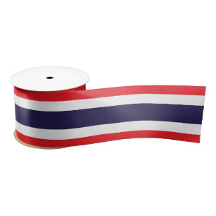 Ruban En Satin Drapeau de la Thaïlande