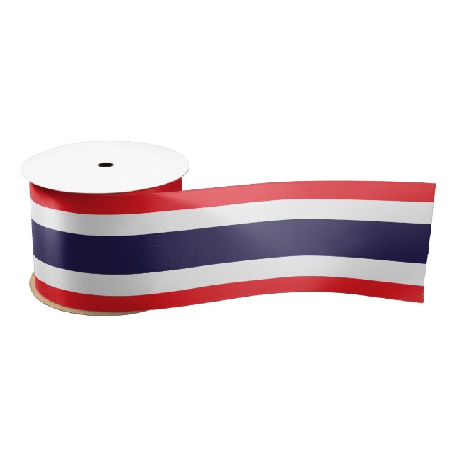 Ruban En Satin Drapeau de la Thaïlande (Bobine)
