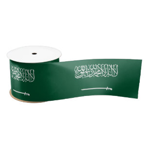 Ruban En Satin Drapeau de l'Arabie saoudite