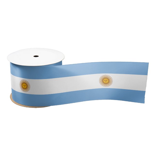 Ruban En Satin Drapeau de l'Argentine (Bobine)