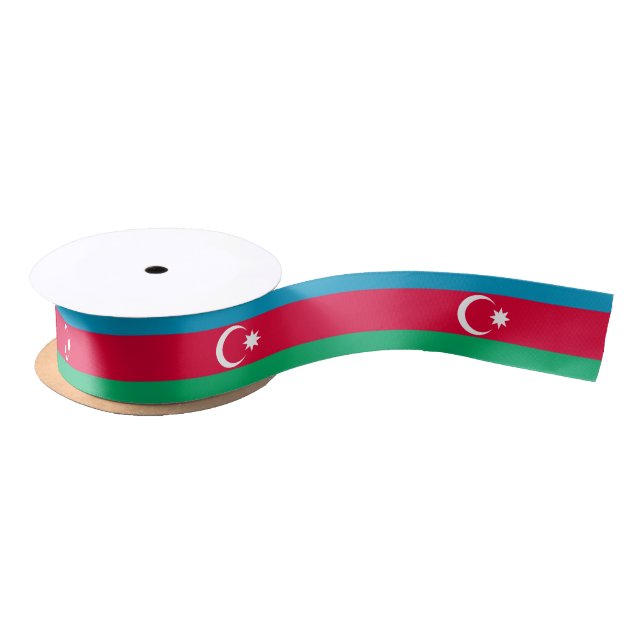 Ruban En Satin Drapeau de l'Azerbaïdjan patriotique (Bobine)