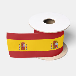 Ruban En Satin Drapeau de l'Espagne