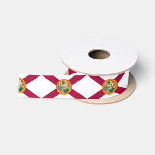 Ruban En Satin Drapeau de l'État de Floride