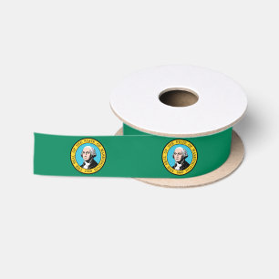 Ruban En Satin Drapeau de l'État de Washington
