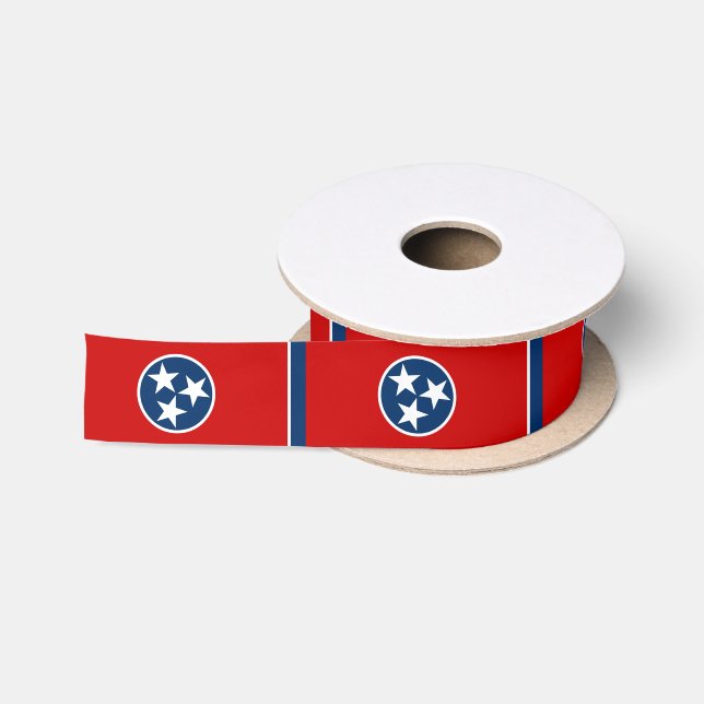 Ruban En Satin Drapeau de l'État du Tennessee (Bobine)