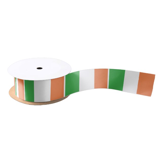 Ruban En Satin Drapeau de l'Irlande (Bobine)