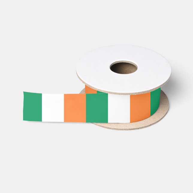 Ruban En Satin Drapeau de l'Irlande (Bobine)