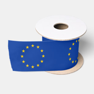 Ruban En Satin Drapeau de l'Union européenne UE
