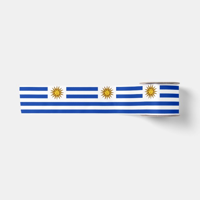 Ruban En Satin Drapeau de l'Uruguay (Devant)
