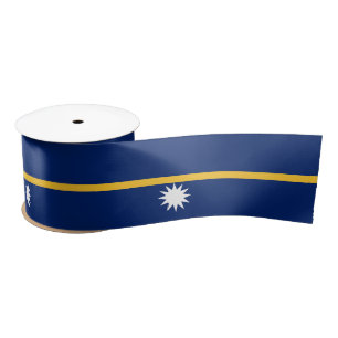 Ruban En Satin Drapeau de Nauru