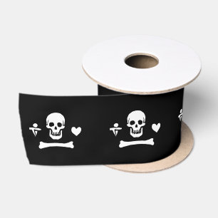 Ruban En Satin Drapeau de pirate de Stede Bonnet Jolly Roger