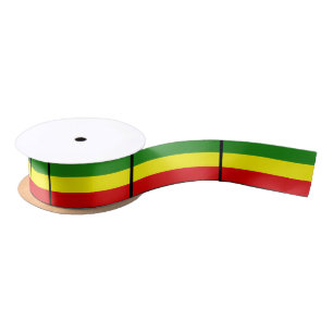 Ruban En Satin Drapeau de Rastafarian