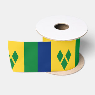 Ruban En Satin Drapeau de Saint-Vincent-et-les Grenadines