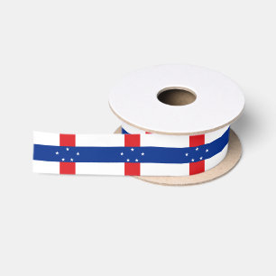 Ruban En Satin Drapeau des Antilles néerlandaises
