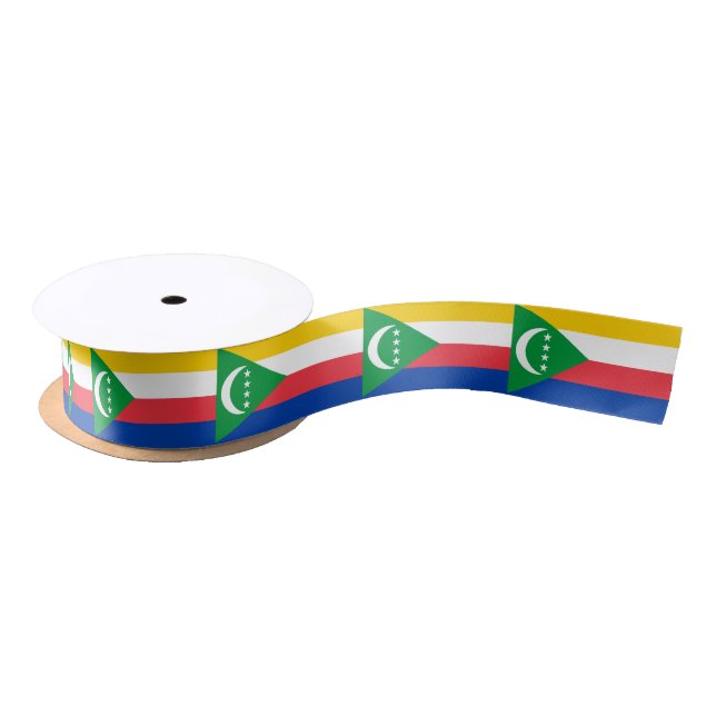 Ruban En Satin Drapeau des Comores (Bobine)