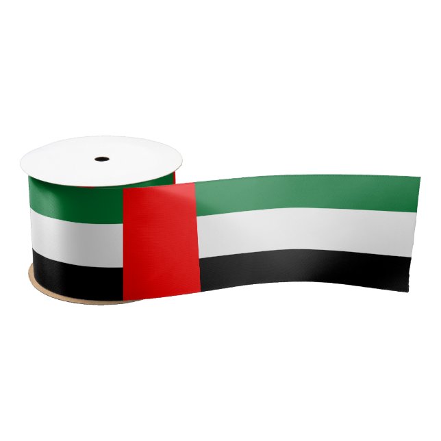 Ruban En Satin Drapeau des Émirats arabes unis (EAU) (Bobine)