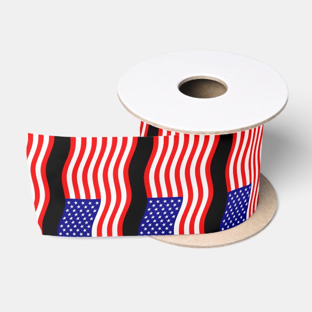 Ruban En Satin Drapeau des Etats-Unis d'Amérique - vos idées (Bobine)