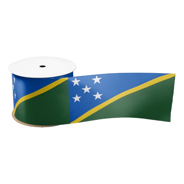 Ruban En Satin Drapeau des Îles Salomon (Bobine)