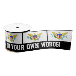 Ruban En Satin Drapeau des Îles Vierges américaines