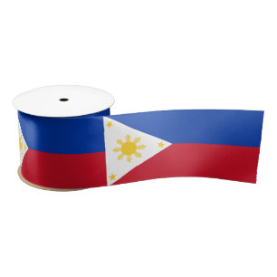 Ruban En Satin Drapeau des Philippines