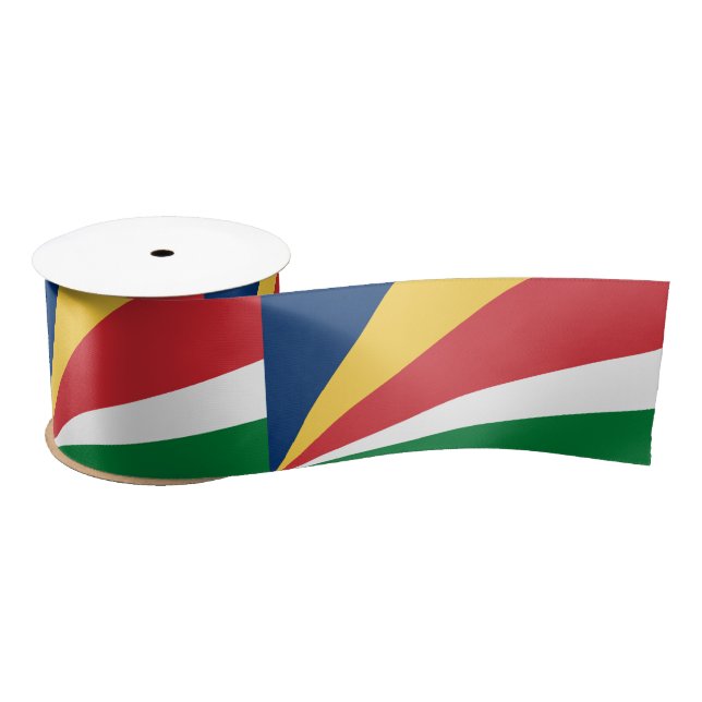 Ruban En Satin Drapeau des Seychelles (Bobine)