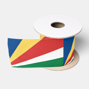 Ruban En Satin Drapeau des Seychelles et voyage aux Seychelles, v