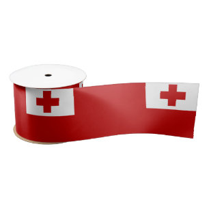 Ruban En Satin Drapeau des Tonga, voyages, vacances et sports