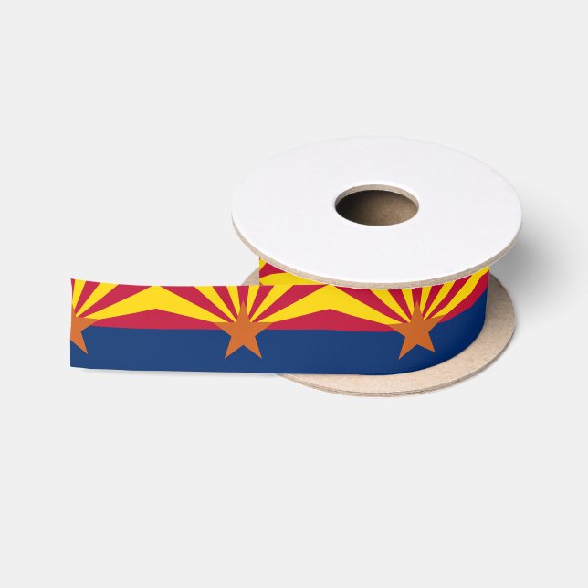 Ruban En Satin Drapeau d'État de l'Arizona (Bobine)