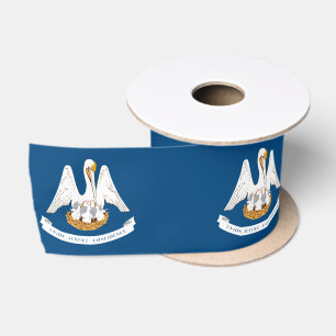 Ruban En Satin Drapeau d'État de Louisiane