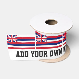 Ruban En Satin Drapeau d'état d'Hawaï