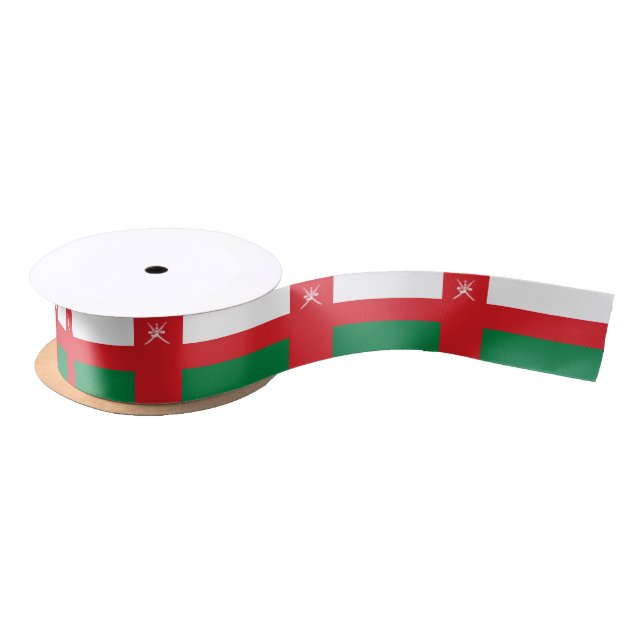 Ruban En Satin Drapeau d'Oman (Bobine)